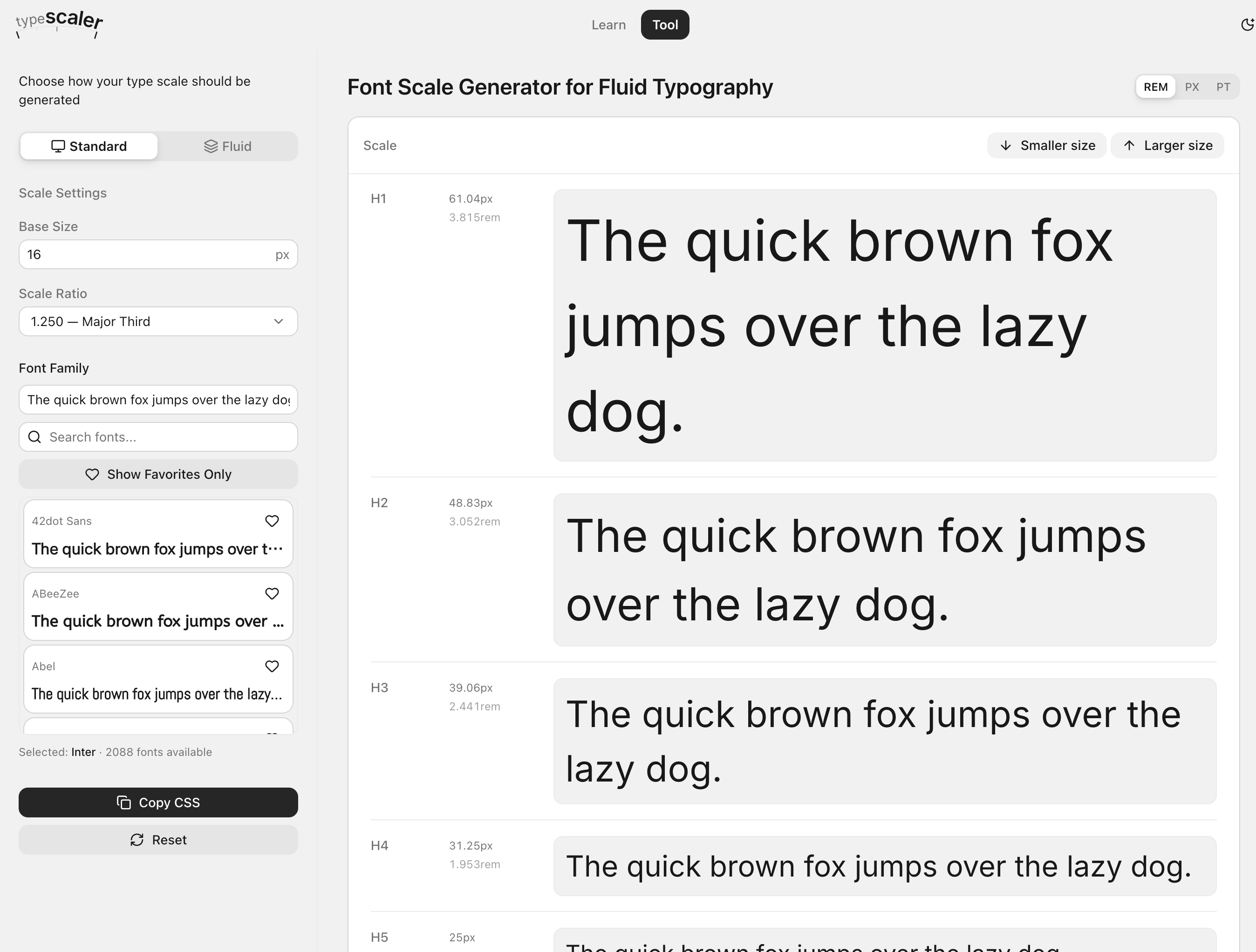Typescaler | Learn Type Scales, Modular Typography & CSS Best Practices
